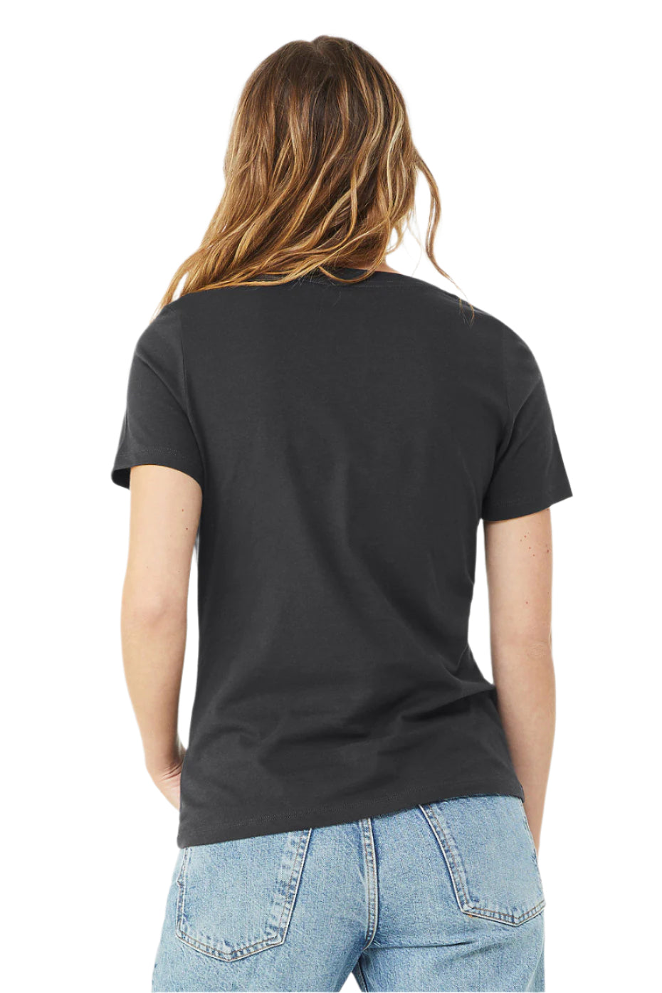 Bella + Canvas 6405 Women's Relaxed Short Sleeve Jersey V-Neck Tee