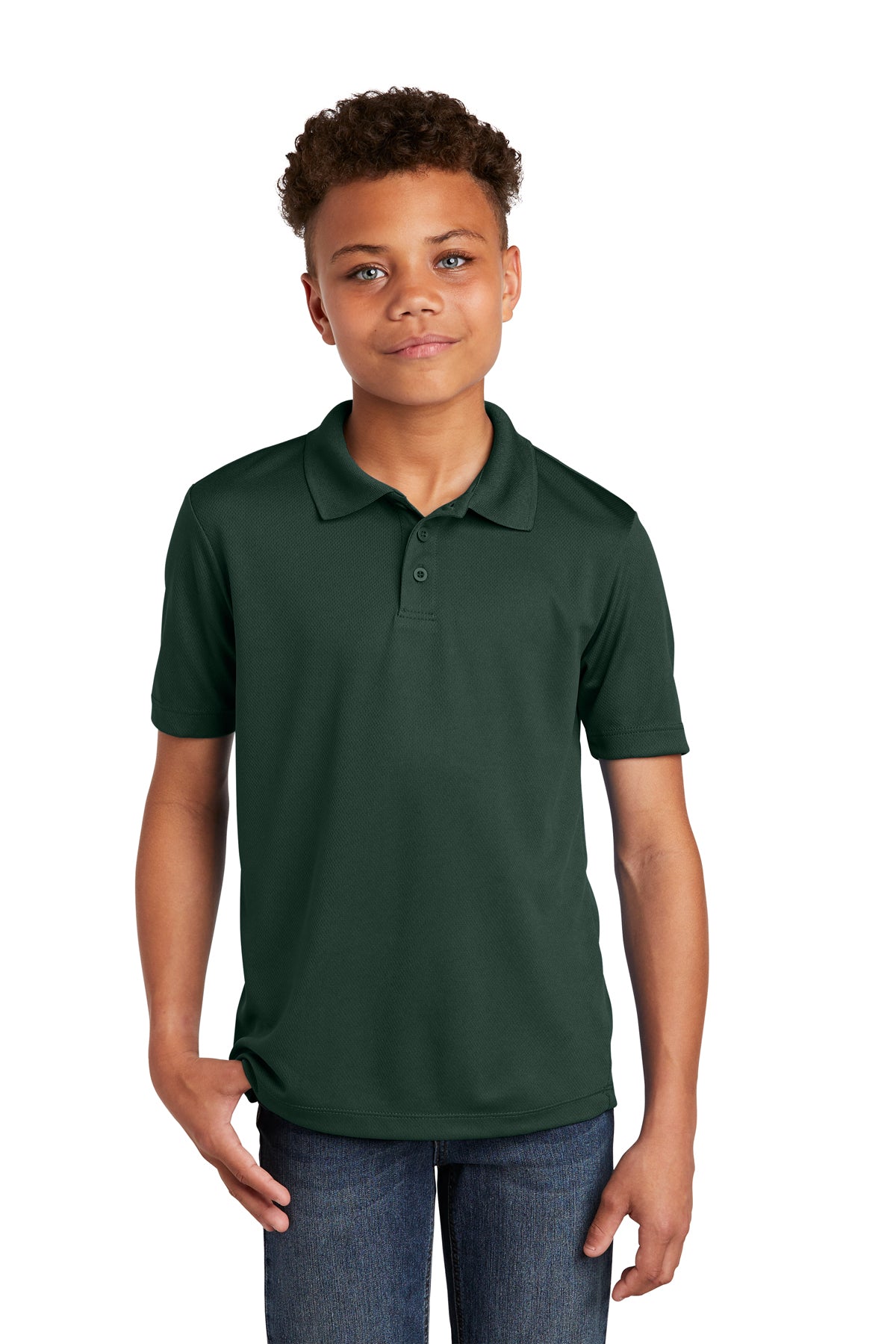 Sport-Tek Youth PosiCharge RacerMesh Polo. YST640