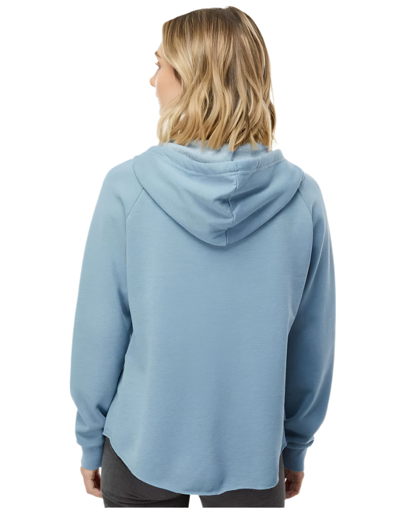 Independent Trading Co. PRM2500Z Women's California Wave Wash Full-Zip Hooded Sweatshirt