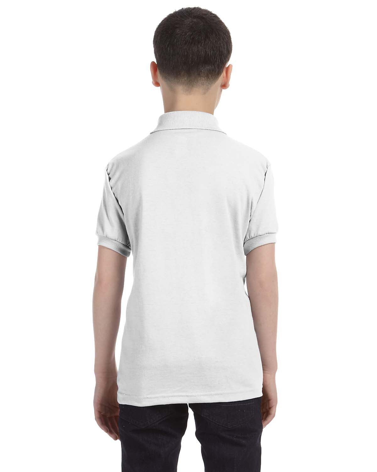 Hanes 054Y Youth Ecosmart Jersey Sport Shirt (Polo)