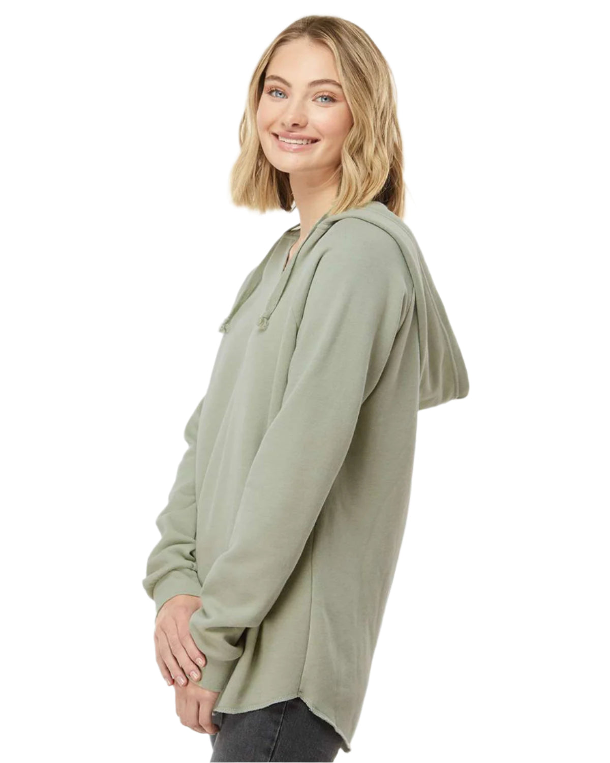 Independent Trading Co. PRM2500 Women's Lightweight California Wavewash Hooded Pullover Sweatshirt