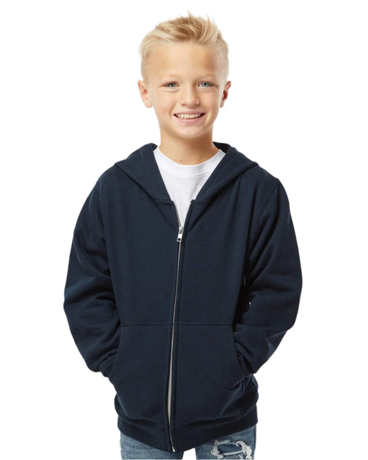 Independent Trading Co. SS4001YZ Youth Midweight Hooded Full-Zip Sweatshirt