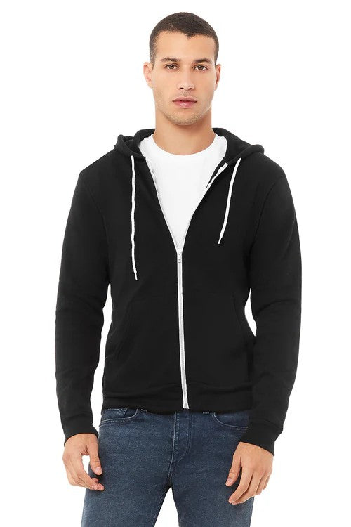 Bella + Canvas 3739 Unisex Full-Zip Hooded Sweatshirt