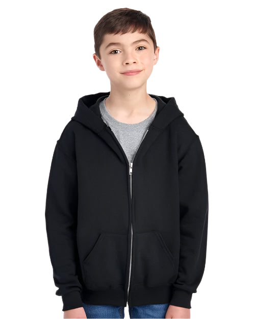 Jerzees 993BR NuBlend Youth Full-Zip Hooded Sweatshirt