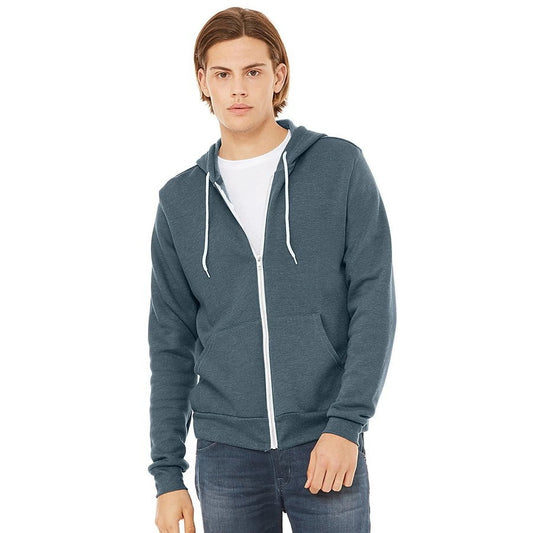 Bella + Canvas 3739 Unisex Full-Zip Hooded Sweatshirt