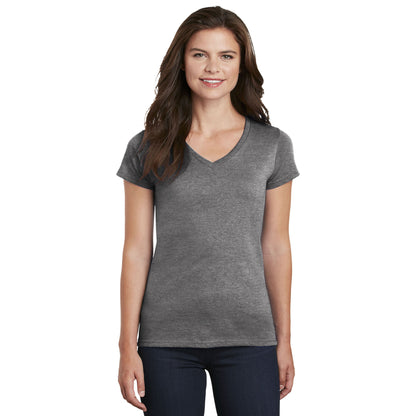 Gildan 5V00L Heavy Cotton Women's V-Neck T-Shirt
